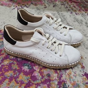 Anthropologie DNA Footwear Espadrilles Shoes Fancy Elevated Sneakers White 6.5